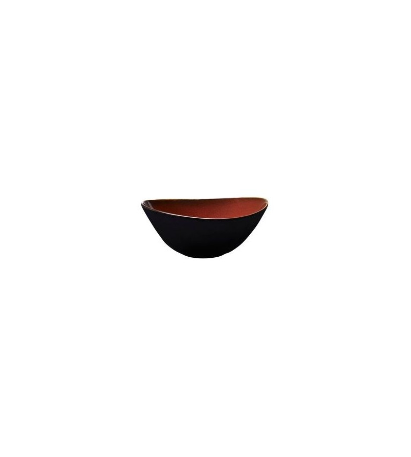 Luzerne 420ml / 155x145x69mm Oval Bowl Rustic Crimson