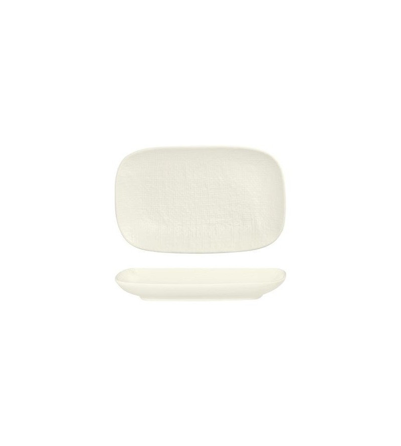Luzerne 265x165mm Oblong Share Plate Linen White