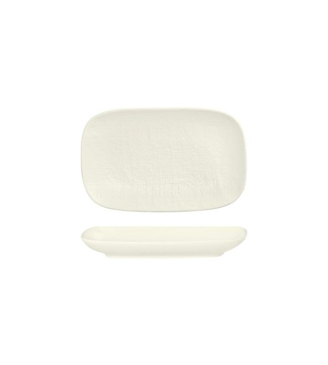 Luzerne 265x165mm Oblong Share Plate Linen White