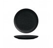 Luzerne 210mm Round Flat Plate Linen Black