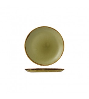 Dudson 165mm Round Coupe Plate Harvest Green (12)