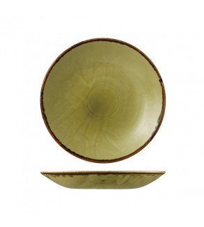 Dudson 255mm Deep Coupe Plate Harvest Green