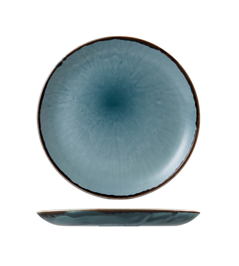 Dudson 288mm Round Coupe Plate Harvest Blue