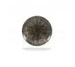 Churchill 165mm Round Coupe Plate Studio Prints Stone Quartz Black