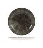 Churchill 260mm Round Coupe Plate Studio Prints Stone Quartz Black