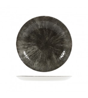 Churchill 260mm Round Coupe Plate Studio Prints Stone Quartz Black (12)