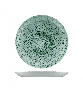 Churchill 260mm Round Coupe Plate Studio Prints Stone Mineral Green