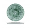 Churchill 260mm Round Coupe Plate Studio Prints Stone Mineral Green