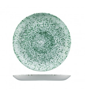 Churchill 288mm Round Coupe Plate Studio Prints Stone Mineral Green