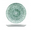 Churchill 288mm Round Coupe Plate Studio Prints Stone Mineral Green