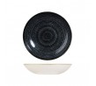 Churchill 1136ml / 248mm Round Coupe Bowl Studio Prints Homespun Charcoal Black