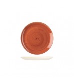 Churchill 165mm Round Coupe Plate Stonecast Spiced Orange