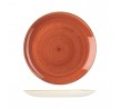 Churchill 288mm Round Coupe Plate Stonecast Spiced Orange