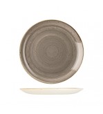 Churchill 260mm Round Coupe Plate Stonecast Peppercorn Grey