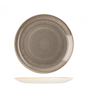 Churchill 288mm Round Coupe Plate Stonecast Peppercorn Grey (12)