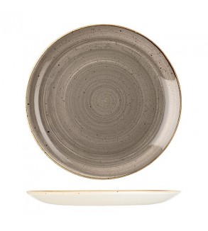 Churchill 324mm Round Coupe Plate Stonecast Peppercorn Grey (6)