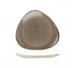 Churchill 260x260mm Triangular Plate Stonecast Peppercorn Grey