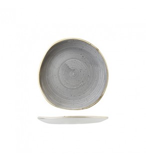 Churchill 186mm Organic Round Plate Stonecast Trace Peppercorn Grey (12)