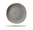 Churchill 264mm Organic Round Plate Stonecast Trace Peppercorn Grey