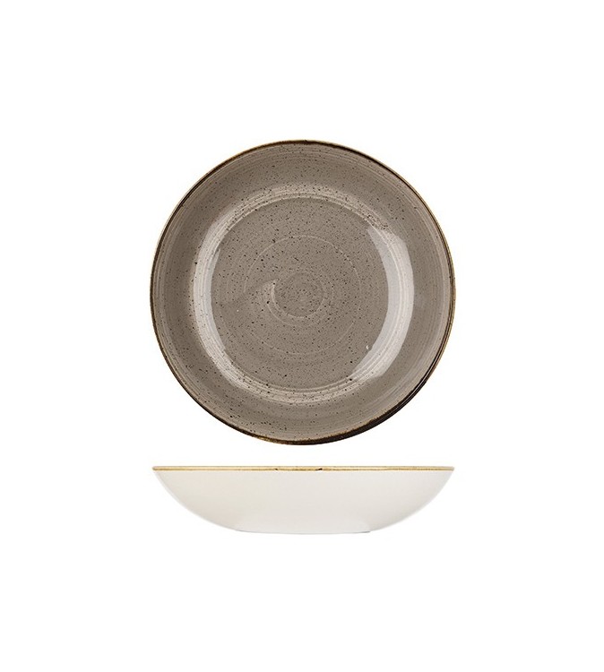 Churchill 1136ml / 248mm Round Coupe Bowl Stonecast Peppercorn Grey