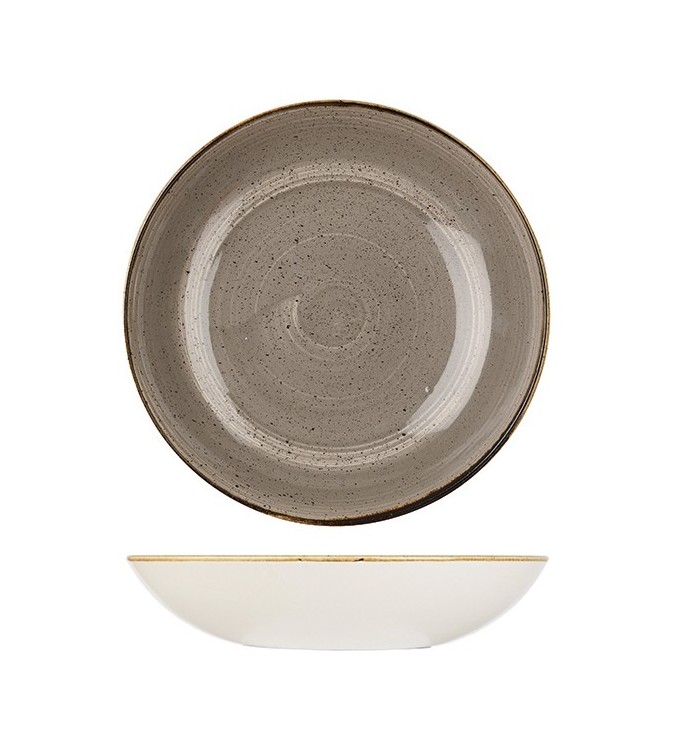 Churchill 2400ml / 310mm Round Coupe Bowl Stonecast Peppercorn Grey
