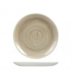 Churchill 260mm Round Coupe Plate Stonecast Patina Taupe