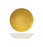 Churchill 1136ml / 248mm Round Coupe Bowl Stonecast Mustard Seed Yellow