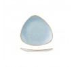 Churchill 192x192mm Triangular Plate Stonecast Duck Egg Blue
