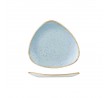 Churchill 229x229mm Triangular Plate Stonecast Duck Egg Blue