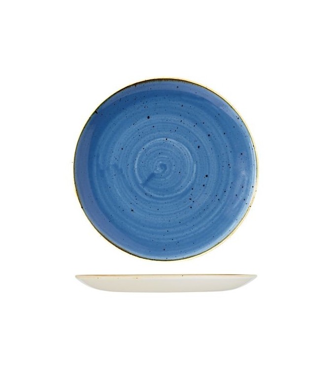 Churchill 260mm Round Coupe Plate Stonecast Cornflower Blue