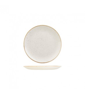 Round Coupe Plate 165mm Barely White Churchill Stonecast (12)