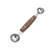 Chef Inox Melon Baller 18/8 Wood Handle Double Ended