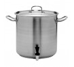 Stockpot 72.0lt w/Cover and Tap 450 x 450mm Pujadas Stainless Steel