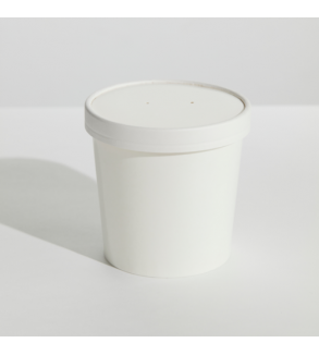 White 26oz Food Container & Lid Combo (250)