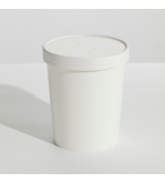 White 32oz Food Container & Lid Combo (250)