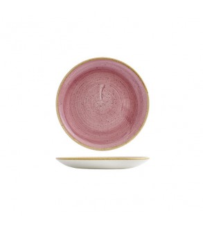 Round Coupe Plate 165mm Petal Pink Churchill Stonecast (12)