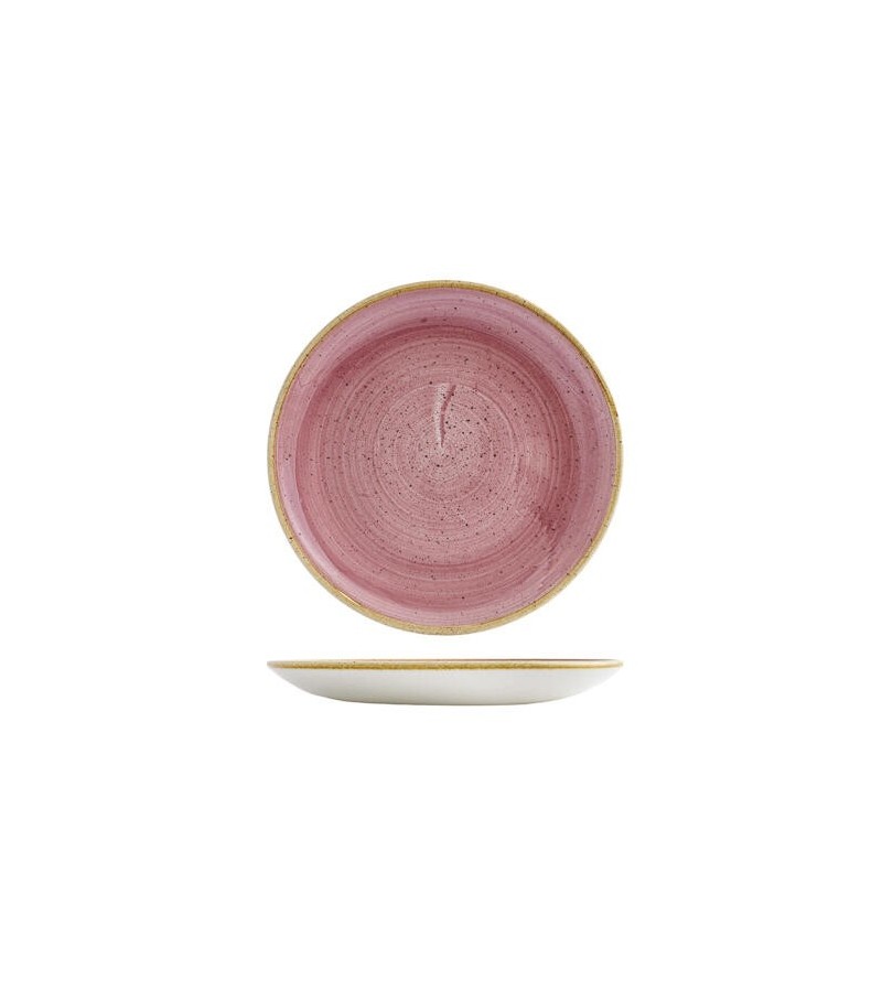 Churchill 165mm Round Coupe Plate Stonecast Petal Pink