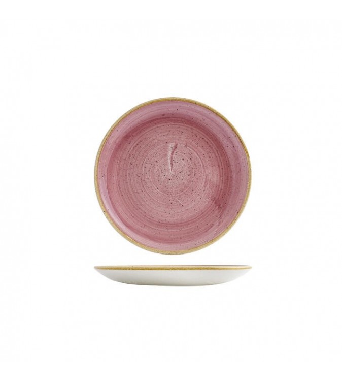 Churchill 165mm Round Coupe Plate Stonecast Petal Pink