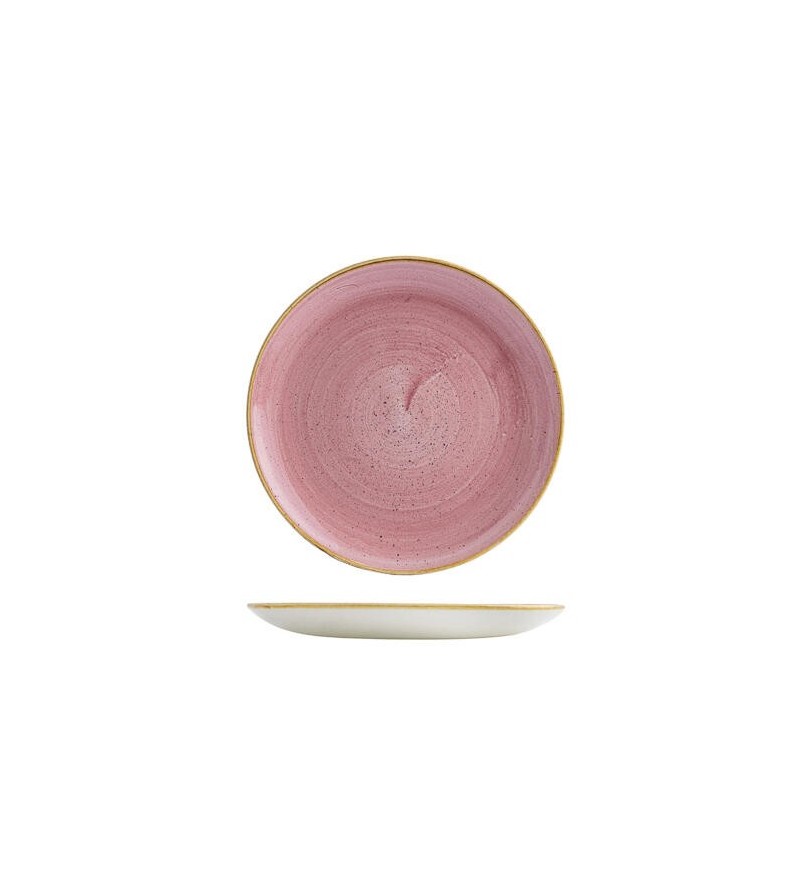 Churchill 217mm Round Coupe Plate Stonecast Petal Pink