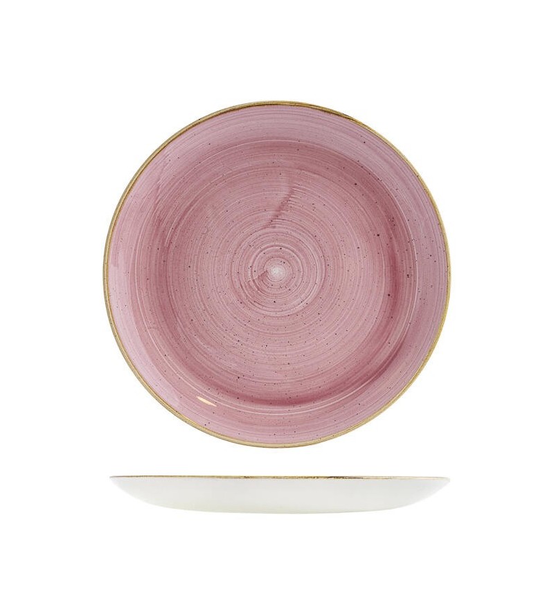 Churchill 288mm Round Coupe Plate Stonecast Petal Pink