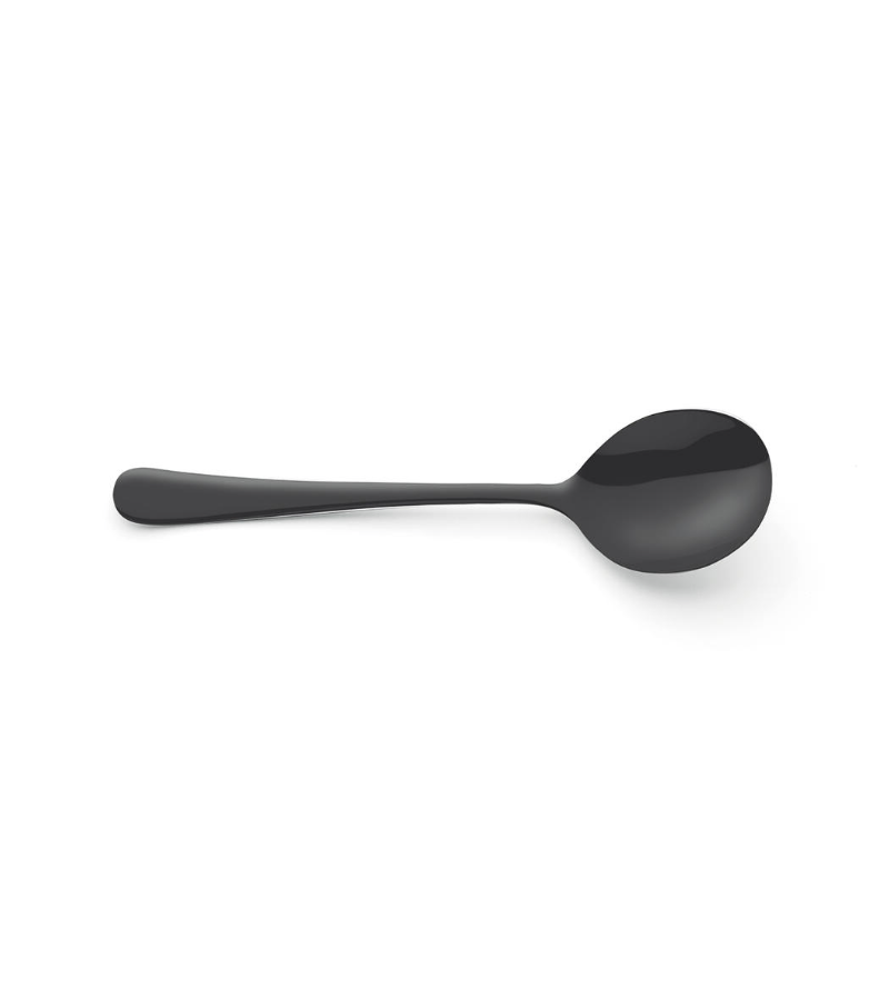 Trenton Miami Matt Black Soup Spoon