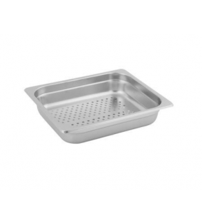 Gastronorm 1/2 Size Perforated Steam Pan Stainless Steel