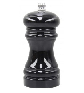 Chef Inox Mill - Salt / Pepper Ceramic Gear 115mm Cafe" Black Wood"