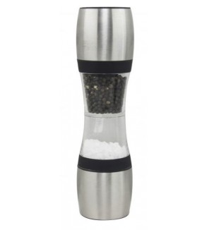 Chef Inox "Dual" 230mm Salt / Pepper Mill Acrylic-Stainless Steel
