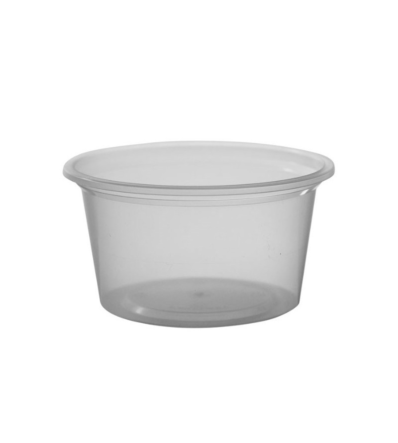 Capri 100ml / 73x40mm Dipping Sauce Container Plastic Clear (1000)