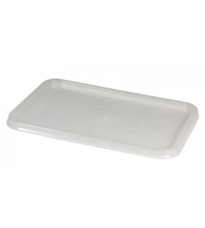 Capri Freezer Grade Plastic Rectangular Lid (500)