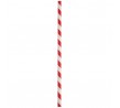 Red-White Regular Paper Straw