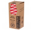 Red-White Regular Paper Straw