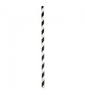 Black-White Regular Paper Straw