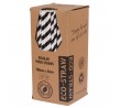 Black-White Regular Paper Straw